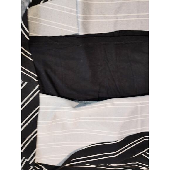 Hutch Stripe Eleanor Dress Crewneck Short Sleeve Black White Womens Plus Size 1X - Picture 10 of 11